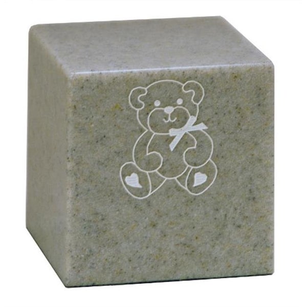 Medm Taylor Urns 180LG Cultured Granite Cremation Little Sierra Baby Urn; Light Gray 180LG - main